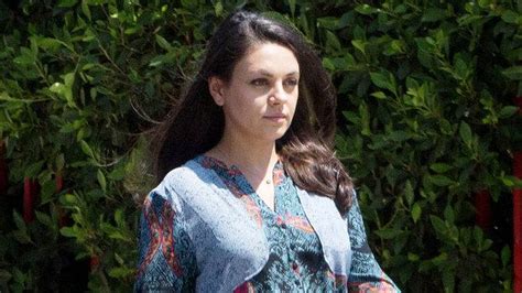 Pregnant Mila Kunis Stays True To Her Boho Chic Sensibility With Her