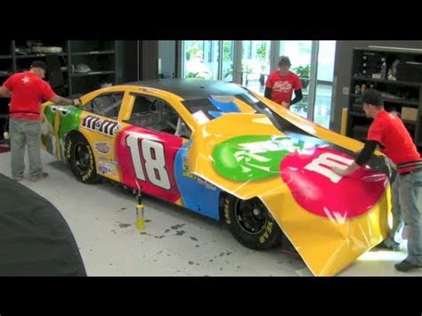 Drivers must stop on the track — in a designated area — when they see the flagman wave a red flag. Incredible 2013 Kyle Busch M&M'S NASCAR Wrap Time Lapse ...