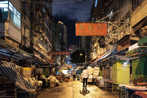 Fond Décran Rue Paysage Urbain Hong Kong Nuit Architecture Asie