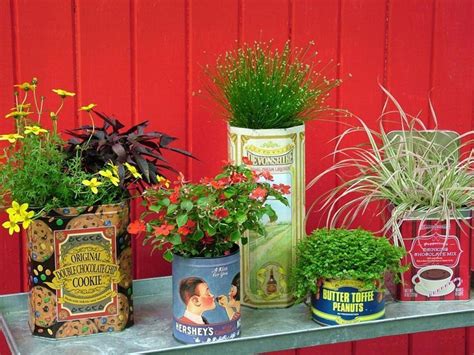 Upcycled Container Gardens Planters And Vases Diy Garden Projects