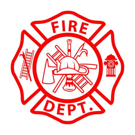 Fire Department Vector Clipart Wings