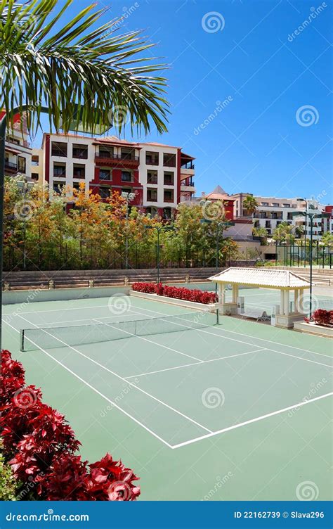 Tennis Courts At The Luxury Hotel Royalty Free Stock Images Image