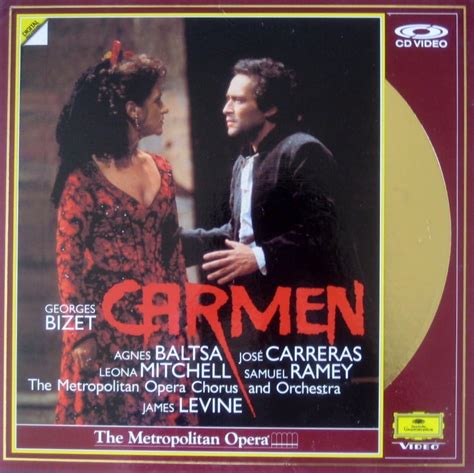 Bizet Carmen Levine Baltsa Carreras Mitchell Ramey The Metropolitan Cd Video 2 Discs