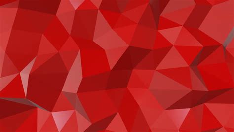 Red Triangle Polygons Computer Generated Seamless Loop Geometric
