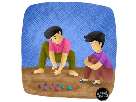 Childhood Games Part 6 Goli Gundu By Blessy Paulraj On Dribbble
