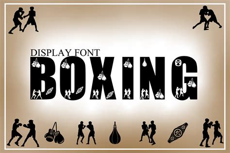Boxing Font By Avocadosvg · Creative Fabrica