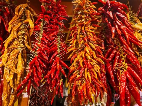 Dried Chili Peppers Hanging Free Stock Photo Public Domain Pictures