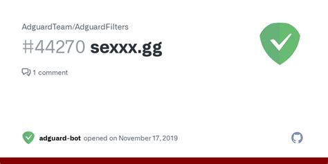 Sexxx Gg Issue 44270 AdguardTeam AdguardFilters GitHub