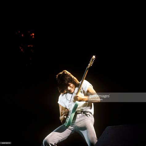 English Rock Guitarist Jeff Beck Performs Live On Stage Playing A Jeff Beck Beck Rock