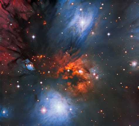 Friends Of Nasa Colorful Cosmic Reflections Nebula Ngc 2170 Cerro