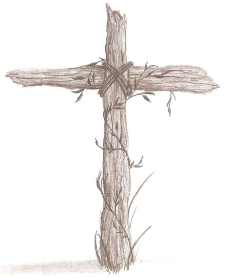 Rugged Cross By K Allie On Deviantart Cross Drawing Wooden Cross