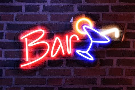 Bar Neon Sign Neon Bar Sign Custom Neon Bar Signs Neon Led Etsy In