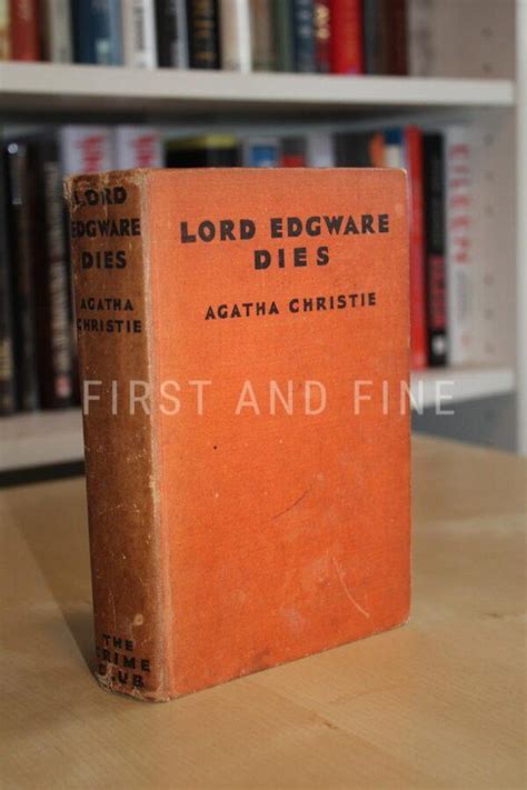 christie agatha 1933 lord edgware dies signed first edition second print first and fine
