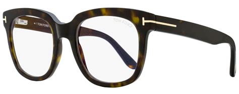 tom ford square eyeglasses tf5537b 052 dark havana 52mm ft5537