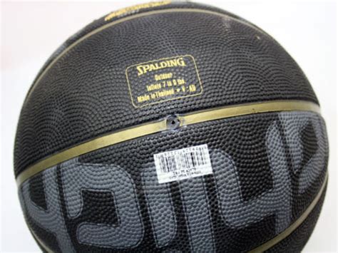 Rare Spalding Gold Highlight Nba Outdoor Basketball Ball Size 7