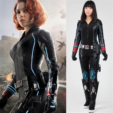 The Avengers 2 Black Widow Natasha Romanoff Natalia Cosplay Costume