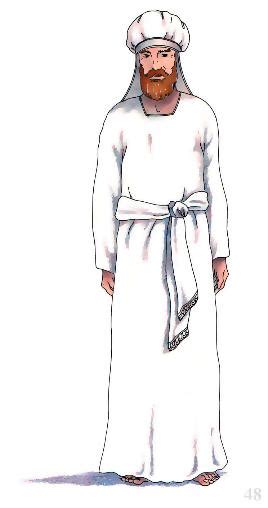 Use the correct colors as you fill in the priest's robes. Garments6