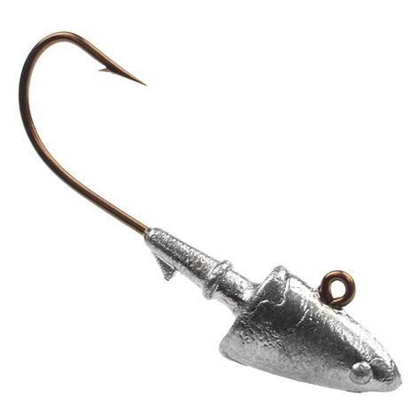 The lead is completely covered by the tube bait, so you never need to paint the jig. Shad Head Jig - Sz: 1/4, 3/8, 1/2, 3/4, 1 - Hk: 630 or 635 ...