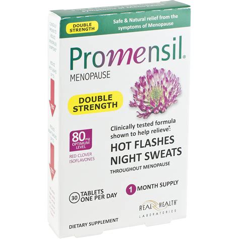 promensil natural menopause supplements for women double strength with red clover isoflavones