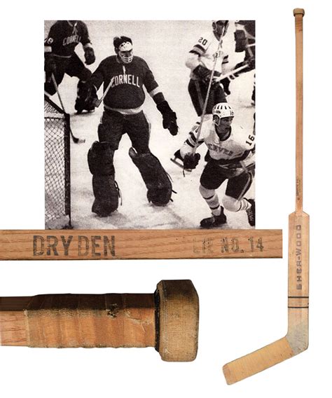 Lot Detail Ken Drydens Late 1960s Cornell Big Red Team Canada Sher Wood Game Used Stick
