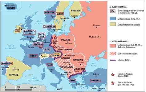 Observatório Geo Mapa Político Da Europa Durante A Guerra Fria 9º Ano