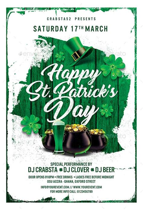 Download The Happy St Patricks Day Flyer Template