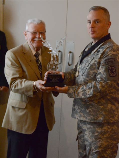 Csm Duncan Receives The Col Aaron Bank Award Article The United