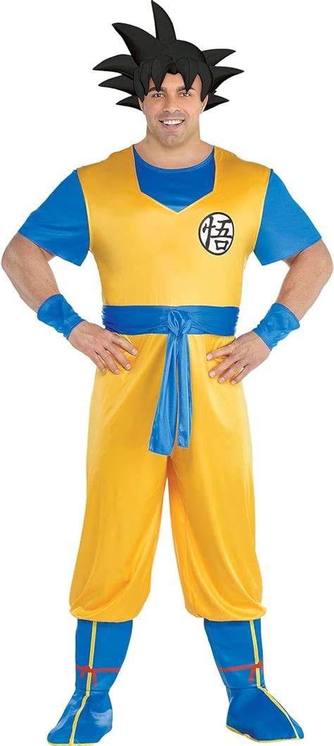 Party City Dragon Ball Z Goku Costume For Adults Plus Size Includes A