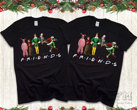 Friends Christmas Shirt Christmas Movie Shirt Funny Etsy