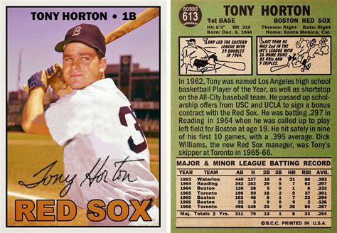 An Autographed Baseball Card Featuring Tony Horton