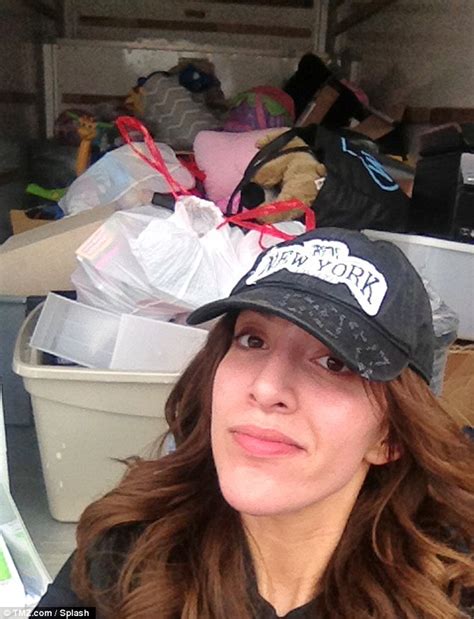 farrah abraham loads up a u haul truck with her belongings as she moves out of mother debra s