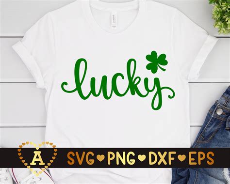 Lucky Svg St Patricks Day Luck Svg Lucky Shamrock Svg Etsy