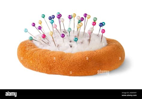 Sewing Pins In Pin Cushion Stock Photo Alamy