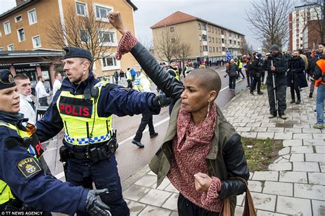 This Courageous Afro Swedish Woman Protested Neo Nazis Alone Blavity News