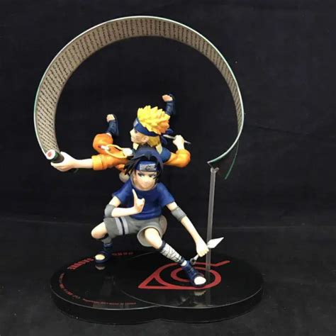 Hot Anime Naruto Shippuden Uchiha Sasuke And Uzumaki Naruto Pvc Figure
