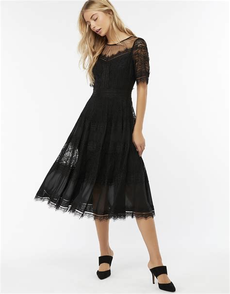 Clarissa Lace Dress Black Monsoon Dresses Womens Dresses Lace Dress Black