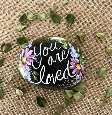 You Are Loved Painted Rock Love Rock Love T Rock Image 2 Painted