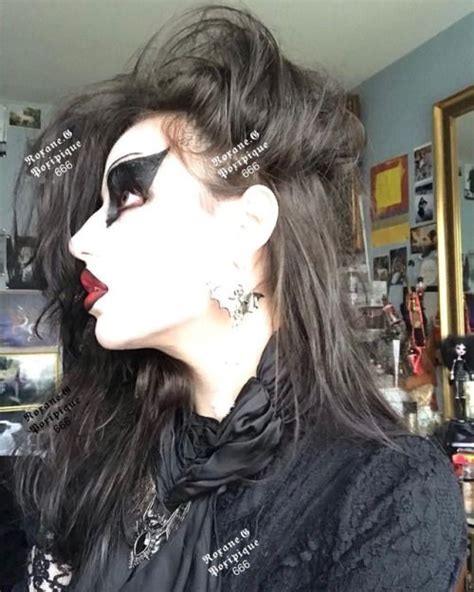 Poxipique 666 Romantic Goth Goth Girls Long Black Hair
