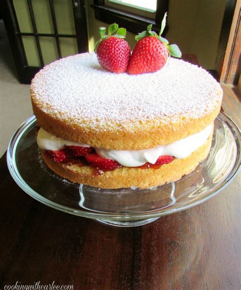 Victoria Sponge Cake Cooking With Carlee