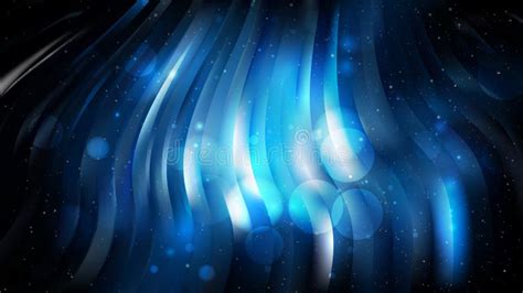 Abstract Cool Blue Blur Lights Background Design Vector Illustratie