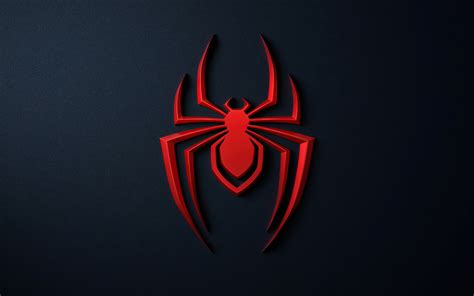 1680x1050 Spider Man Miles Morales Logo 4k Wallpaper1680x1050
