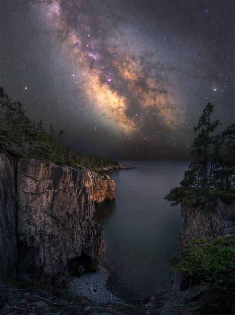 Interesting Photo Of The Day The Milky Way Over Acadia National Park