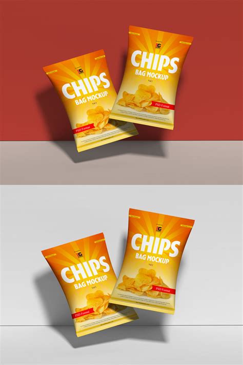 Free Chips Packaging Mockup Psd Free Mockup Zonefree Mockup Zone