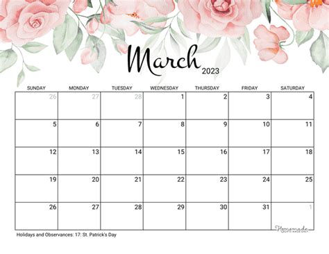 Printable Calendar Free Printable Monthly Calendars To Download For 2023