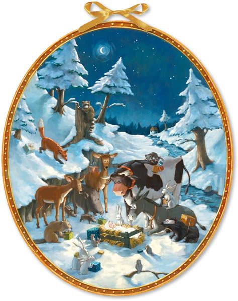 Coppenrath The Animals Celebrate Christmas Very Large Flat Oval