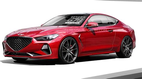 Genesis G70 Coupe Rendered With Sexier Rear End