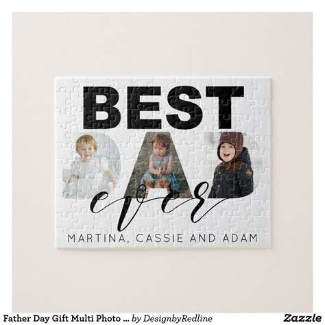 Father's day cards & wrap. Father Day Gift Multi Photo Collage Jigsaw Puzzle | Zazzle ...