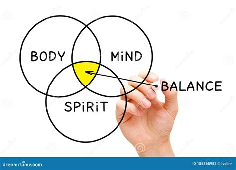 Body Mind Spirit Balance Diagram Concept Stock Photo Image Of