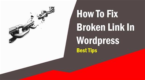 How To Fix Broken Link In Wordpress Best Tips Aitechtonic