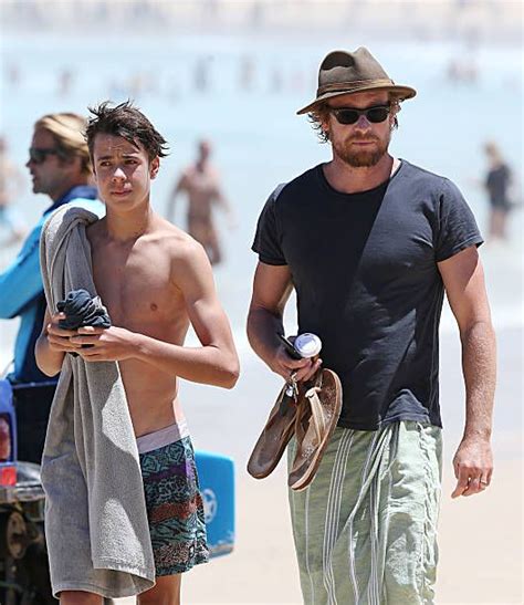 Simon Baker Enjoys A Dip In Sydney On February 1 2015 In Sydney